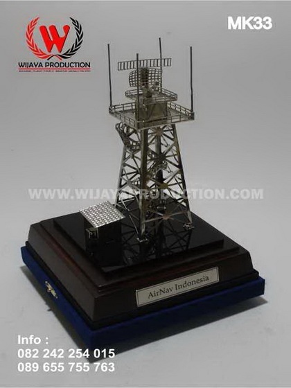 Souvenir Miniatur Tower Radar Airnav Indonesia