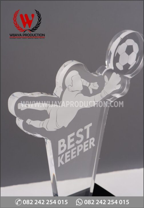 Detail Plakat Akrilik Grafir Best Keeper EFL 2021