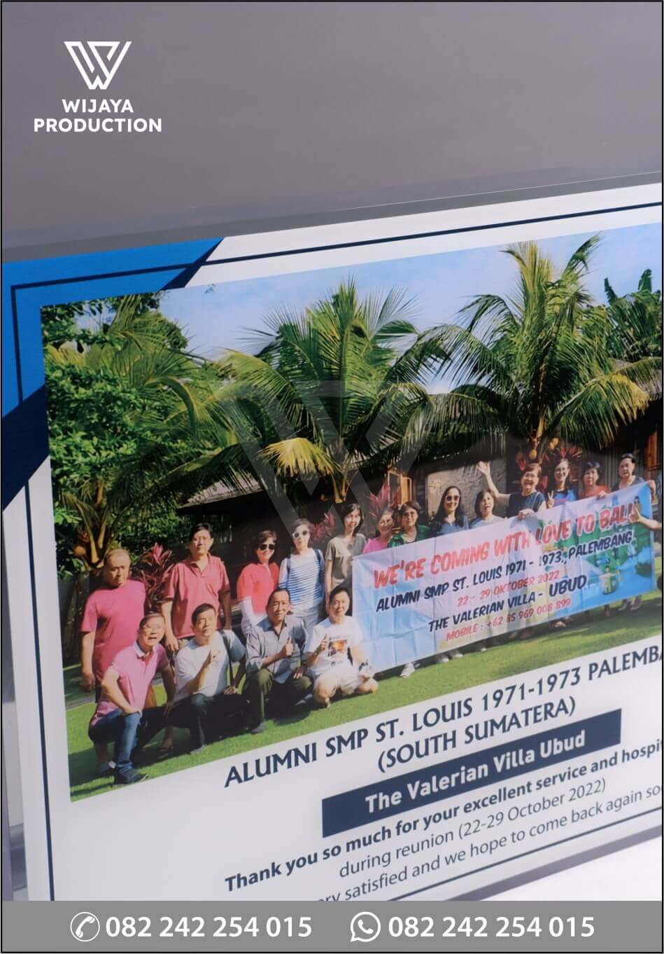 Detail Plakat Alumni SMP St Louis Palembang