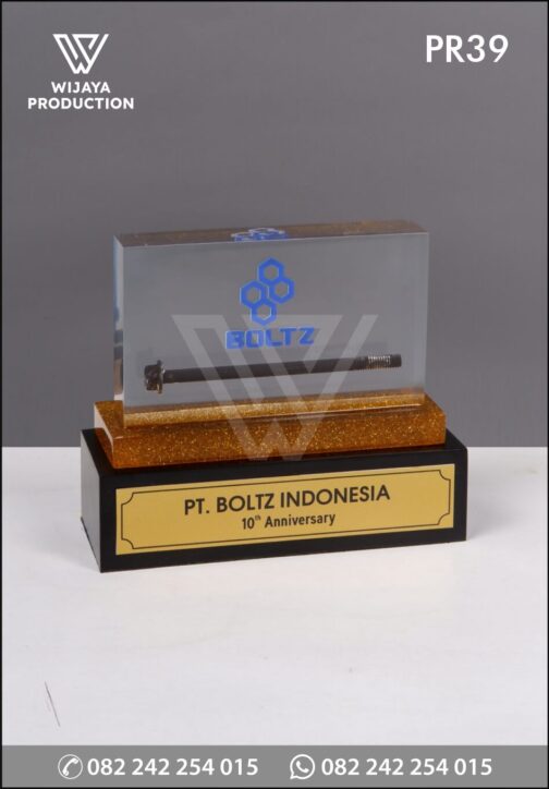 Plakat Resin PT Boltz Indonesia 10th Anniversary