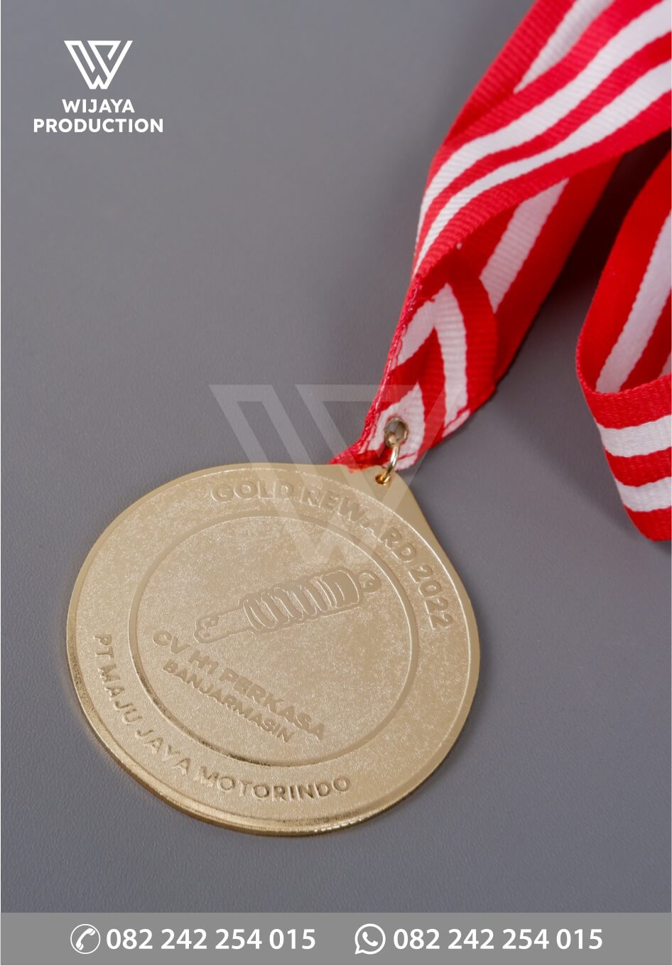 Detail Medali Gold Reward PT Maju Jaya Motorindo