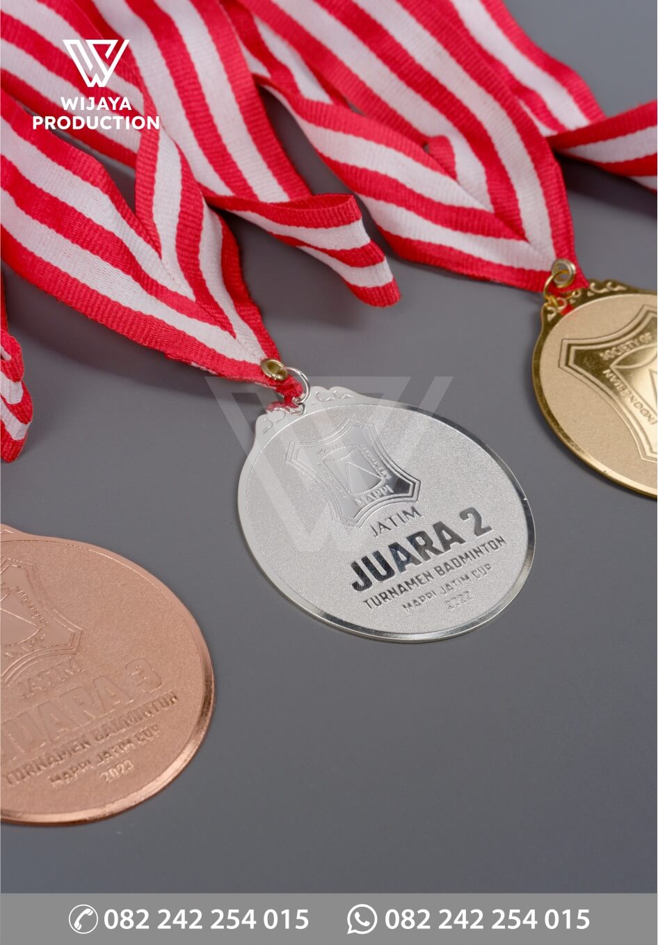 Detail Medali Juara Turnamen Badminton Mappi Jatim Cup