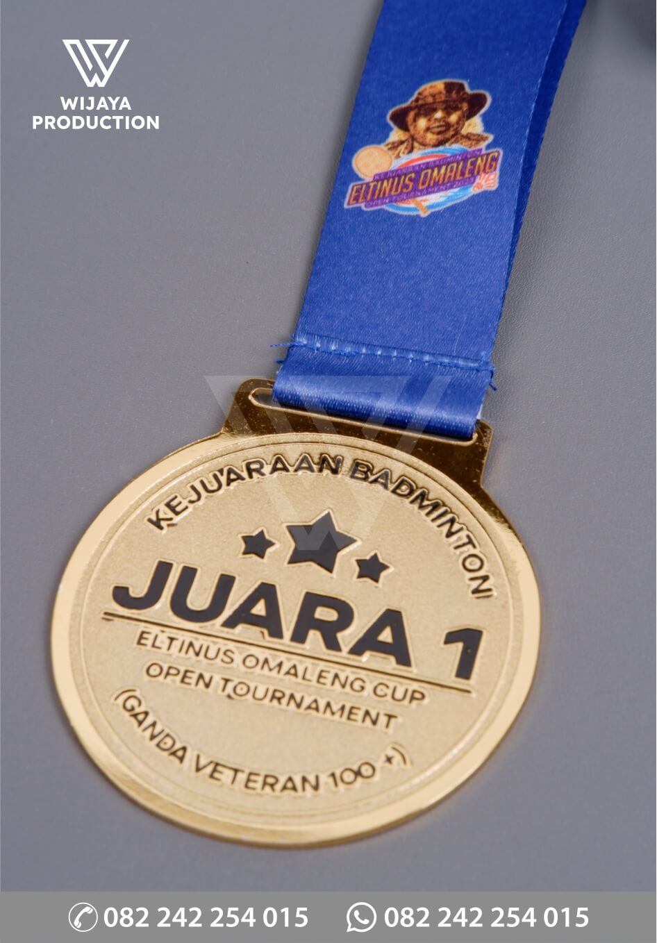 Detail Medali Kejuaraan Badminton Eltinus Omaleng Cup