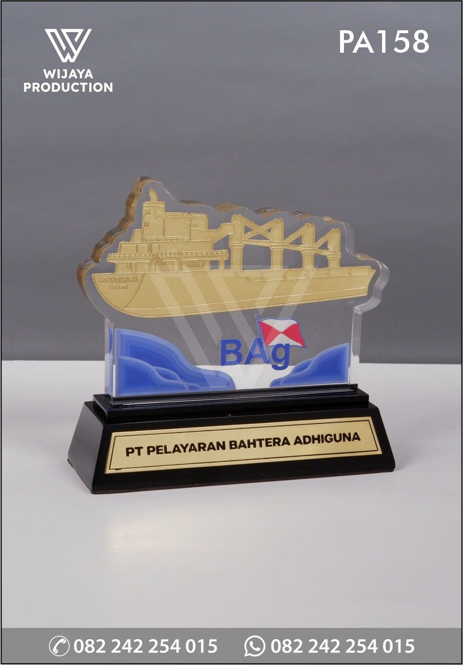 Plakat Akrilik PT Pelayaran Bahtera Adhiguna