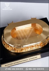 Detail Souvenir Miniatur Banten International Stadium