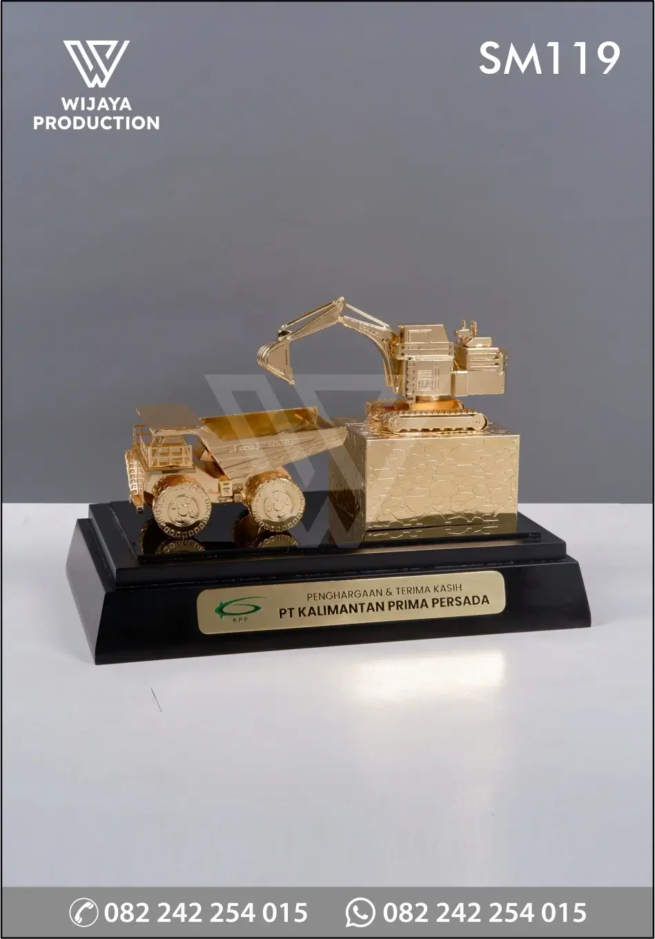 Souvenir Miniatur Dump Truck & Excavator PT KPP