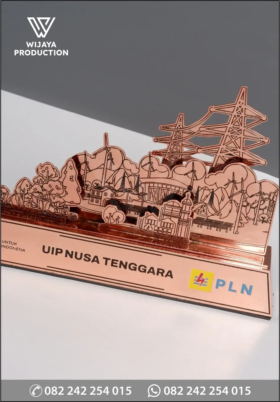 Detail Plakat Logam PLN UIP Nusa Tenggara