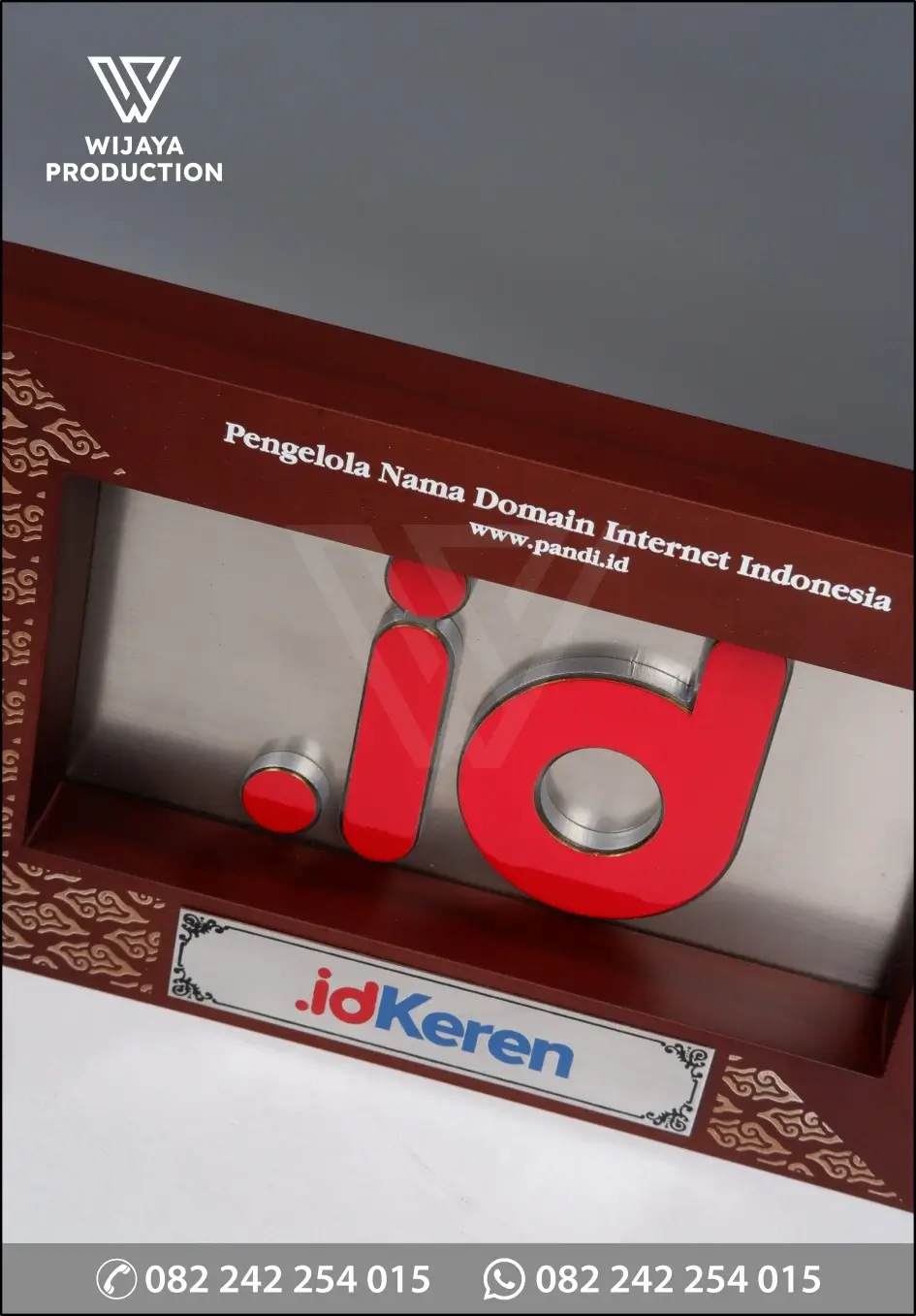 Detail Plakat Logam Frame .id Pengelola Nama Domain Internet Indonesia