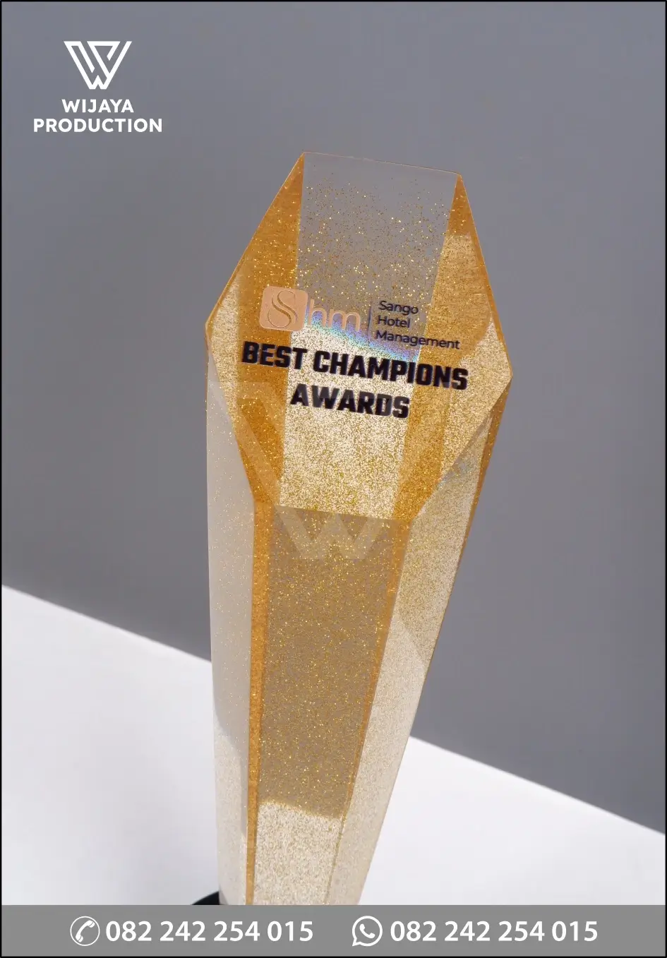 Detail Piala Resin SHM Best Champions Awards