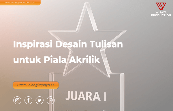 Read more about the article Inspirasi Desain Tulisan untuk Piala Akrilik