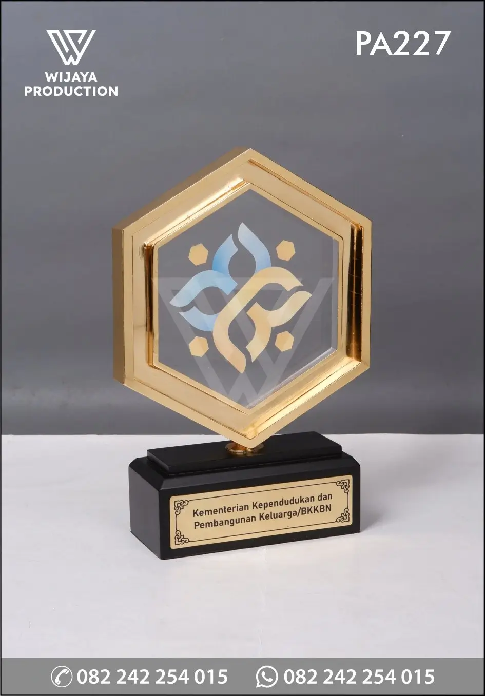 Plakat Akrilik Hexagonal Bkkbn