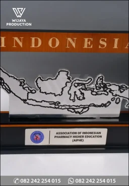 Plakat Logam Siluet Peta Indonesia