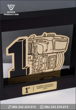 Plakat Logam Kaizen Community Kubota Indonesia 2025