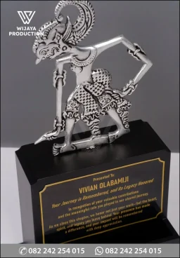 Plakat Logam Aluminium Wayang