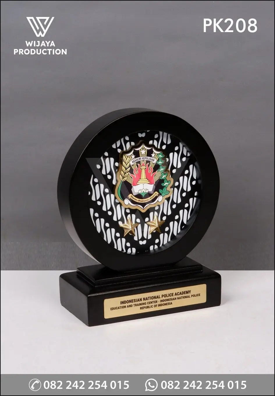 Plakat Kayu Bulat Indonesian National Police Academy