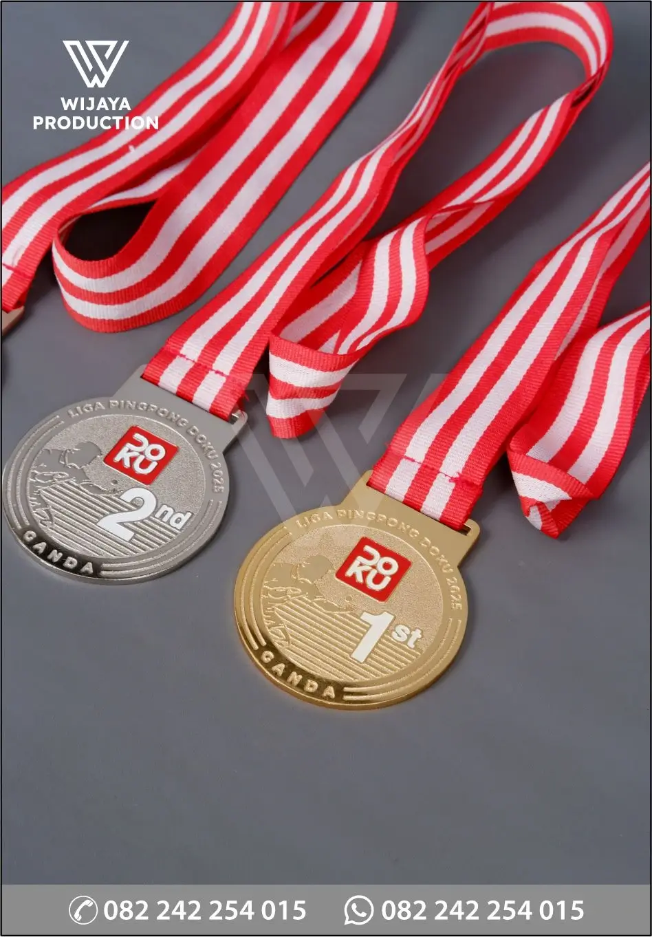 Detail Medali Logam Liga Pingpong Doku