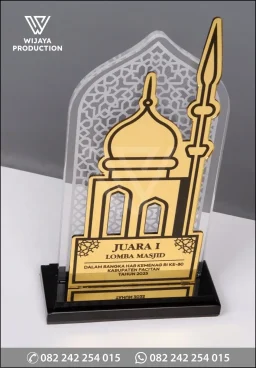 Plakat Akrilik Juara Lomba Masjid – Kemenag RI Kabupaten Pacitan
