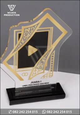 Plakat Akrilik Juara Lomba Video Prosesi Akad Nikah – Kemenag RI Pacitan