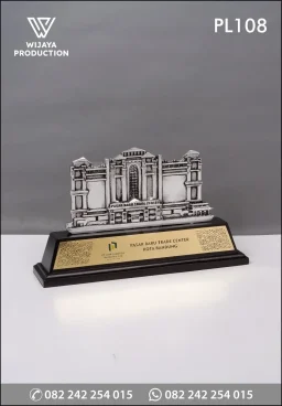 Plakat Logam Aluminium Pasar Baru Trade Center Bandung