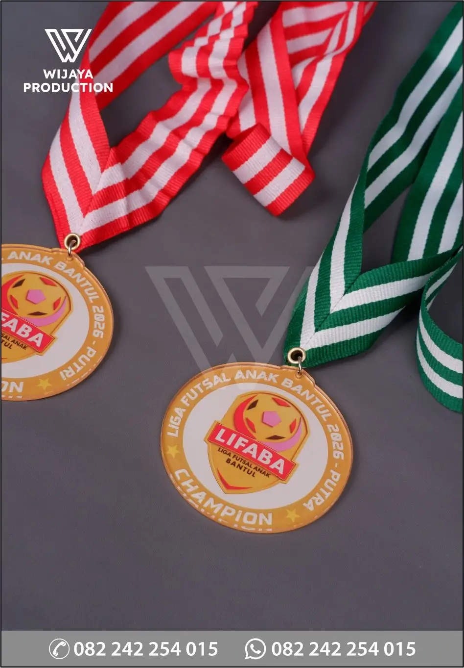 Detail Medali Akrilik Liga Futsal Anak Bantul 2026