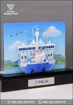 Plakat Akrilik 3D Cinderamata Eksklusif Pelni