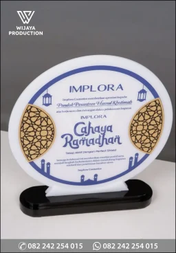 Plakat Akrilik Apresiasi Event Ramadhan – Implora Cosmetics