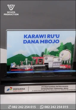 Plakat Akrilik PT Pertamina Patra Niaga Integrated Terminal Bima