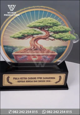 Plakat Akrilik Piala Pameran Bonsai – PPBI Samarinda
