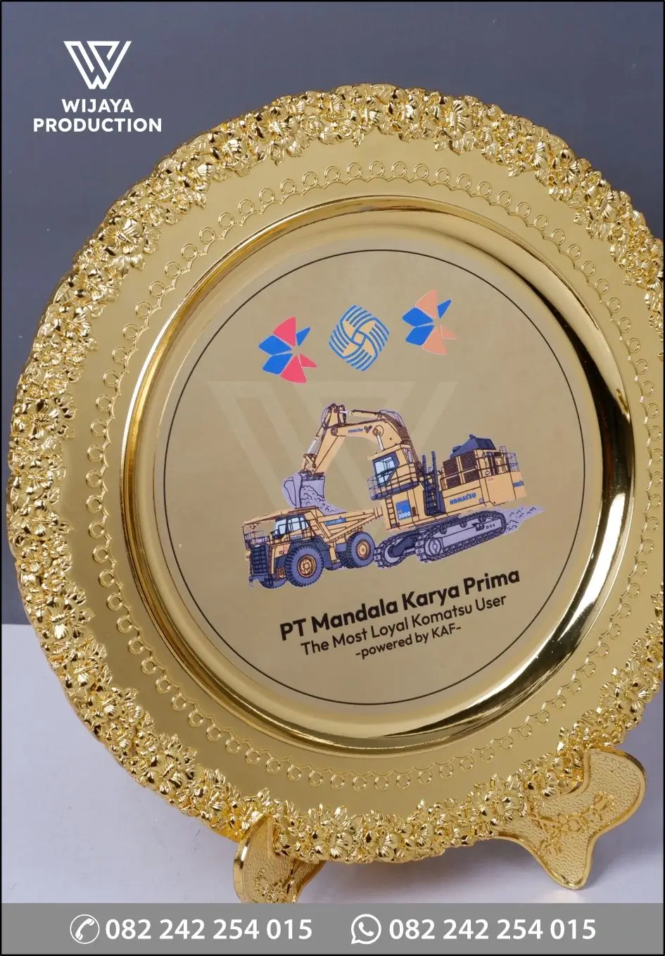 Detail Plakat Logam Piringan PT Mandala Karya Prima