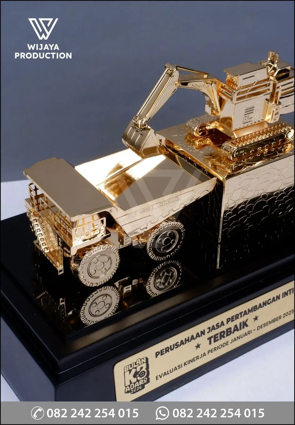 Detail Miniatur Custom Alat Berat Pertambangan (Edisi Penghargaan K3 Emas)