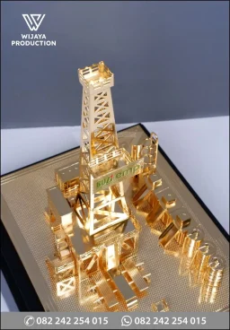 Miniatur Custom Menara Rig Pengeboran Minyak & Gas