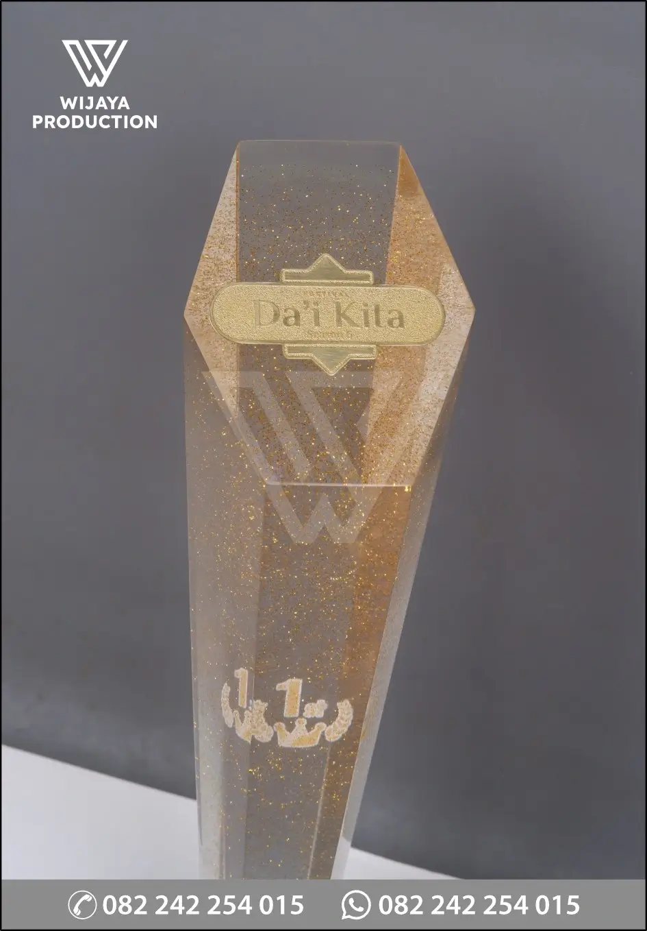 Detail Piala Resin Juara Festival Da'i Kita