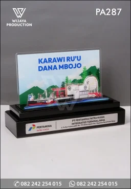 Plakat Akrilik PT Pertamina Patra Niaga Integrated Terminal Bima
