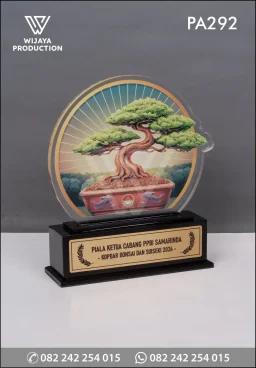 Plakat Akrilik Piala Pameran Bonsai – PPBI Samarinda