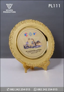 Plakat Logam Piringan PT Mandala Karya Prima