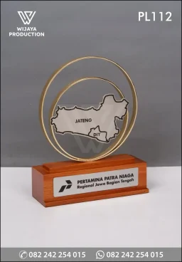 Plakat Logam Peta Wilayah Pertamina Patra Niaga