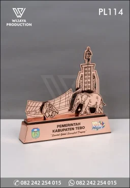 Plakat Logam Ikon Daerah Pemerintah Kabupaten Tebo