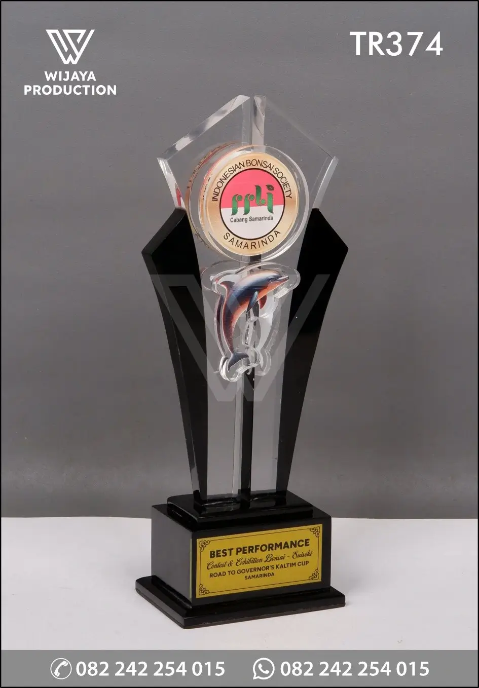 Piala Akrilik Best Performance Indonesia Bonsai Society