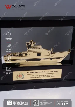 Plakat Logam Kapal Pengawas Kelautan dan Perikanan