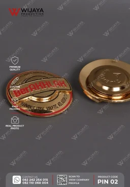 Pin Logam BerAKHLAK Magnet