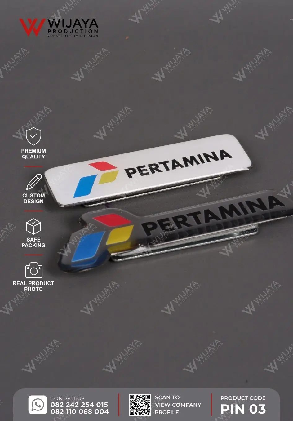 Detail Pin Logam Pertamina