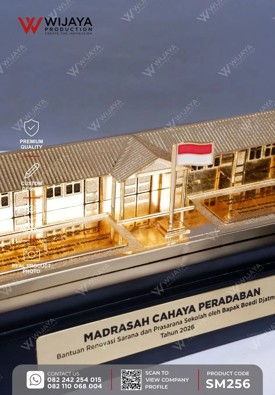 Detail Miniatur Bangunan Madrasah Cahaya Peradaban