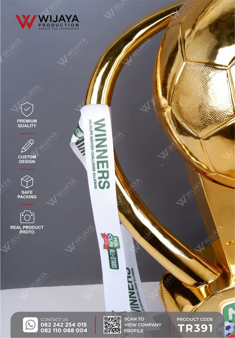 Detail Piala Custom Milk Life Soccer Challenge All Stars