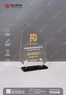 Plakat Akrilik Juara Pingpong Royal Garden Cup