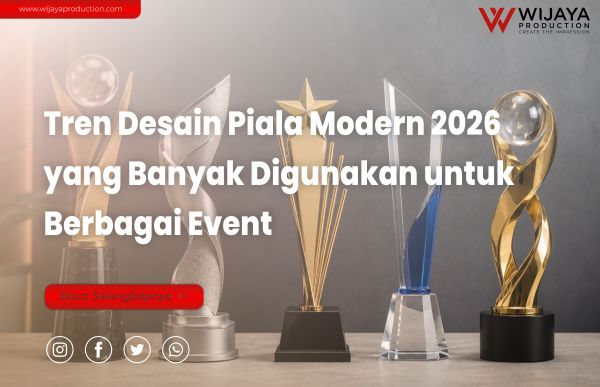 Read more about the article Tren Desain Piala Modern 2026 yang Banyak Digunakan untuk Berbagai Event