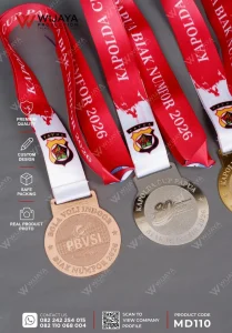 Detail Medali Logam Kapolda Cup Papua