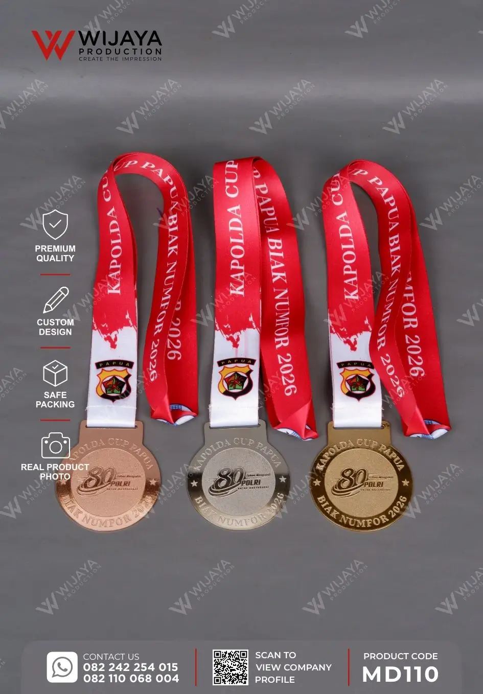 Medali Logam Kapolda Cup Papua