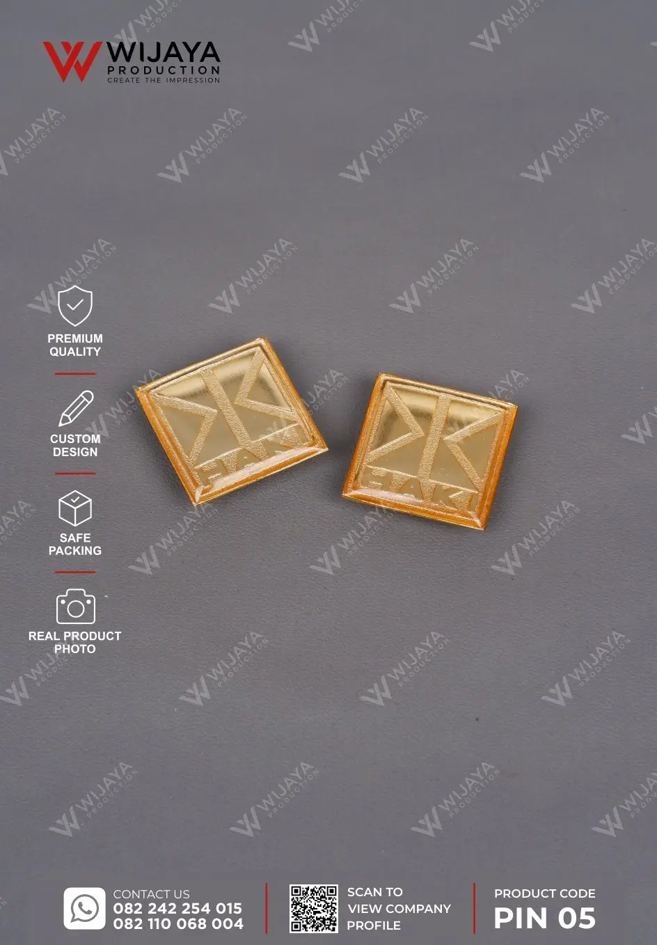 Pin Logam Haki Magnet