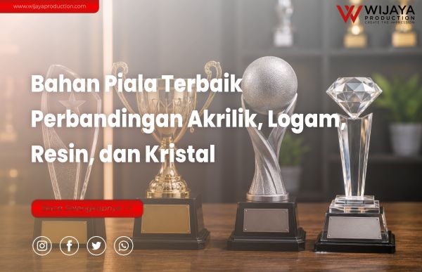 You are currently viewing Bahan Piala Terbaik: Perbandingan Akrilik, Logam, Resin, dan Kristal