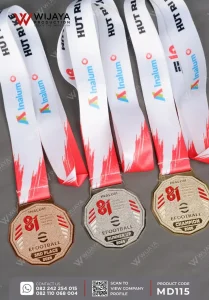 Detail Medali Logam E-Football Inalum